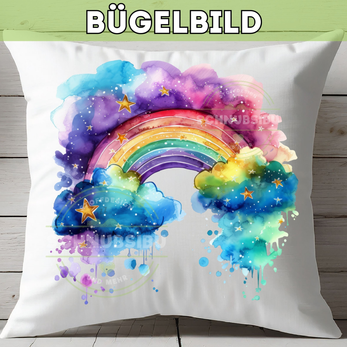 Bügelbild Regenbogen